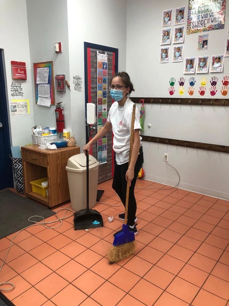 Classroom cleaning